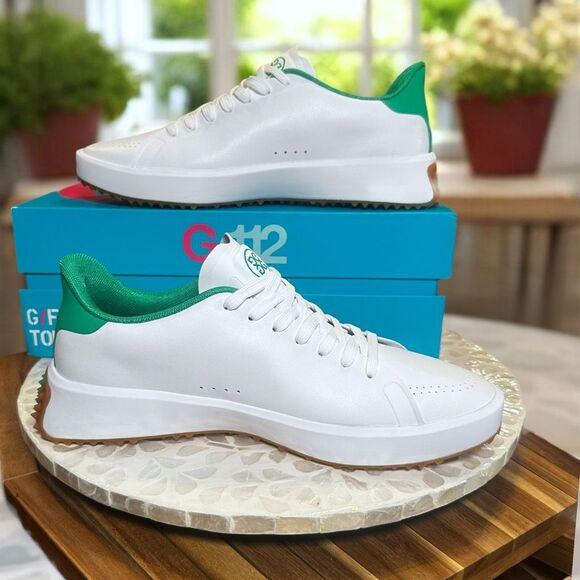G/FORE G.112 P.U Leather Golf Shoes Snow/Toast Turf Rated Men’s Size 10 - Picture 8 of 15